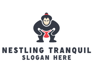 Japan Sumo Wrestler logo design