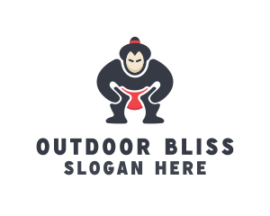 Japan Sumo Wrestler logo design