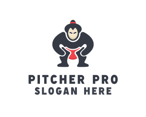 Japan Sumo Wrestler logo design