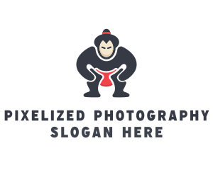 Japan Sumo Wrestler logo design