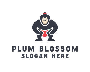 Japan Sumo Wrestler logo design