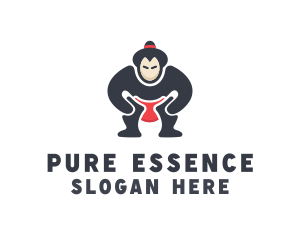 Japan Sumo Wrestler logo design