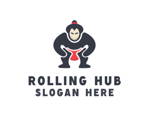 Japan Sumo Wrestler logo design