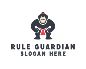 Japan Sumo Wrestler logo design