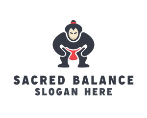 Japan Sumo Wrestler logo design