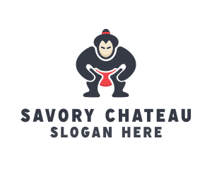 Japan Sumo Wrestler logo design