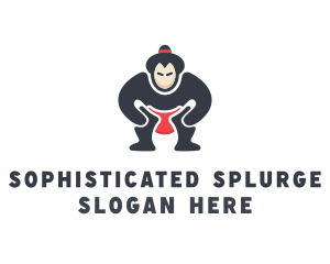 Japan Sumo Wrestler logo design