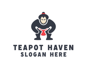 Japan Sumo Wrestler logo design