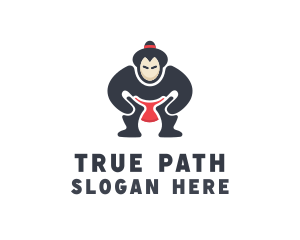 Japan Sumo Wrestler logo design