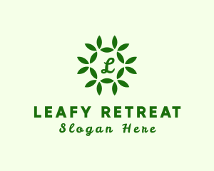 Organic Leaf Wellness Spa logo design