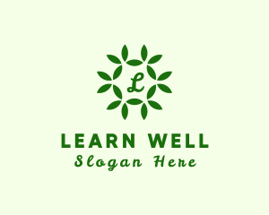 Organic Leaf Wellness Spa logo design