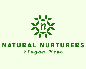 Organic Leaf Wellness Spa logo design