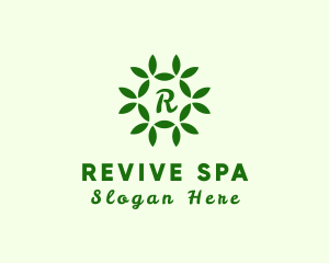 Organic Leaf Wellness Spa logo design