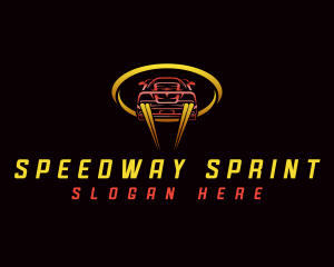 Sports Car Drag Racing Logo