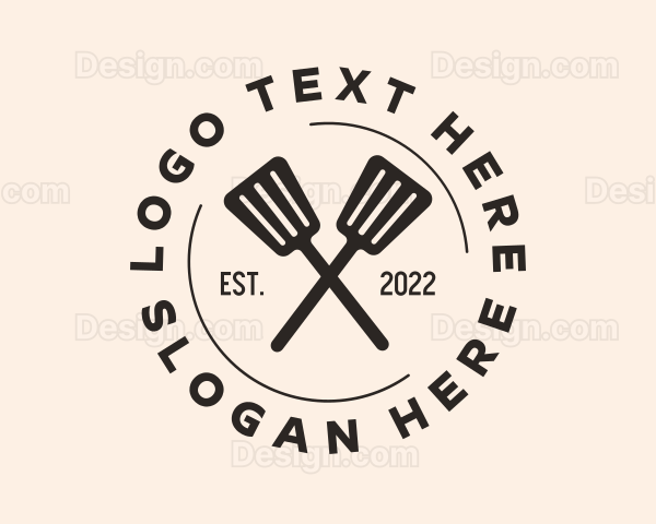 Restaurant Cooking Spatula Logo