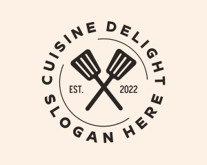 Restaurant Cooking Spatula logo design