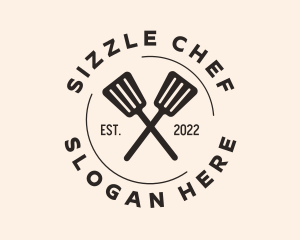 Restaurant Cooking Spatula logo design