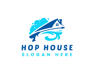 House Cleaning Pressure Wash logo design