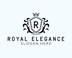 Premium Royal Shield logo design