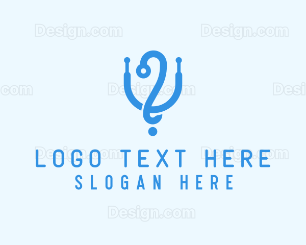 Medical Stethoscope Healthcare Logo