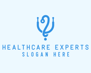 Medical Stethoscope Healthcare logo design