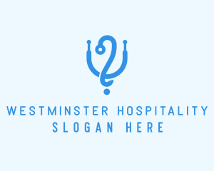 Medical Stethoscope Healthcare logo design