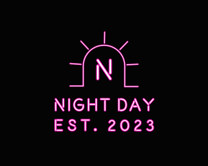 Bright Neon Bar logo design