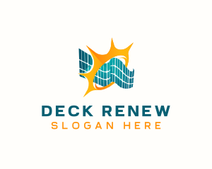 Solar Panel Renewable Energy logo design