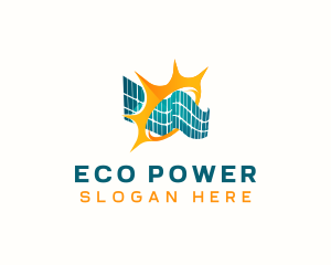 Solar Panel Renewable Energy logo