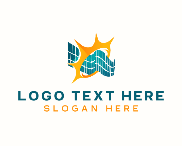 Solar Panel Renewable Energy logo