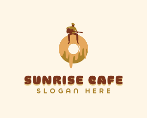 Donut Cafe Musician  logo design