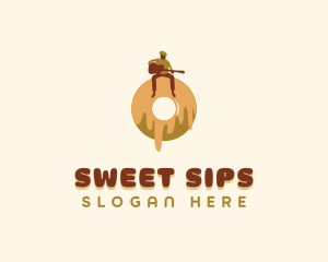 Donut Cafe Musician  logo