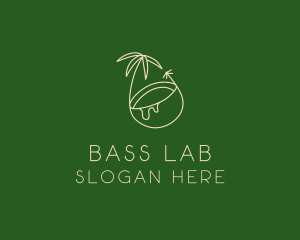 Tropical Coconut Tree logo design