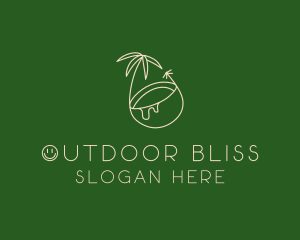 Tropical Coconut Tree logo design