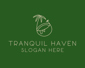 Tropical Coconut Tree logo