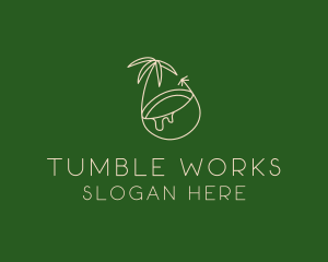 Tropical Coconut Tree logo design