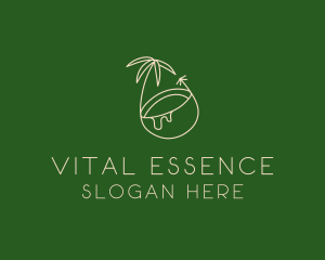 Tropical Coconut Tree logo