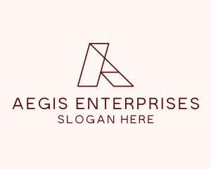 Startup Business Letter A Enterprise  logo design