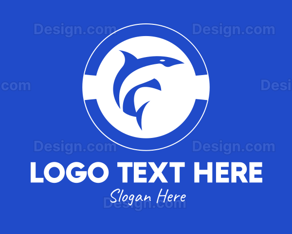 Blue Orca Dolphin Logo