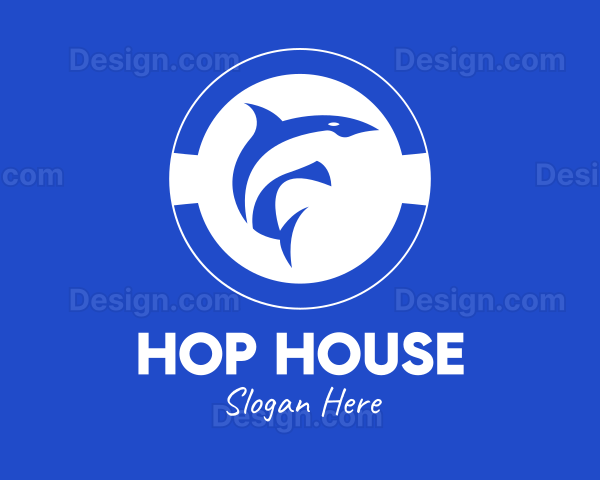 Blue Orca Dolphin Logo