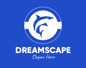 Blue Orca Dolphin Logo