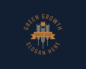 Crown Wheat Brewery  logo design