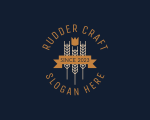 Crown Wheat Brewery  logo design