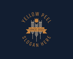 Crown Wheat Brewery  logo design