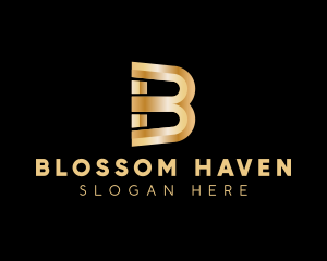 Premium Luxury Deluxe Letter B logo design