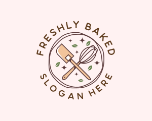 Whisk Spatula Homemade Pastry logo design