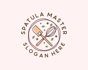 Whisk Spatula Homemade Pastry logo design