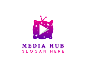 Starry Night Media Player logo design