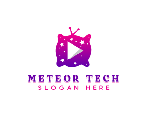 Starry Night Media Player logo design