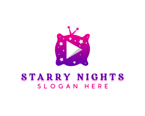 Starry Night Media Player logo design